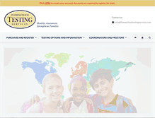 Tablet Screenshot of homeschooltestingservices.com